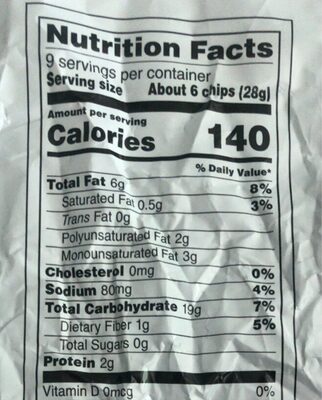 Tostitos Natural Tortilla Chips with Sea Salt, Blue Corn thumbnail