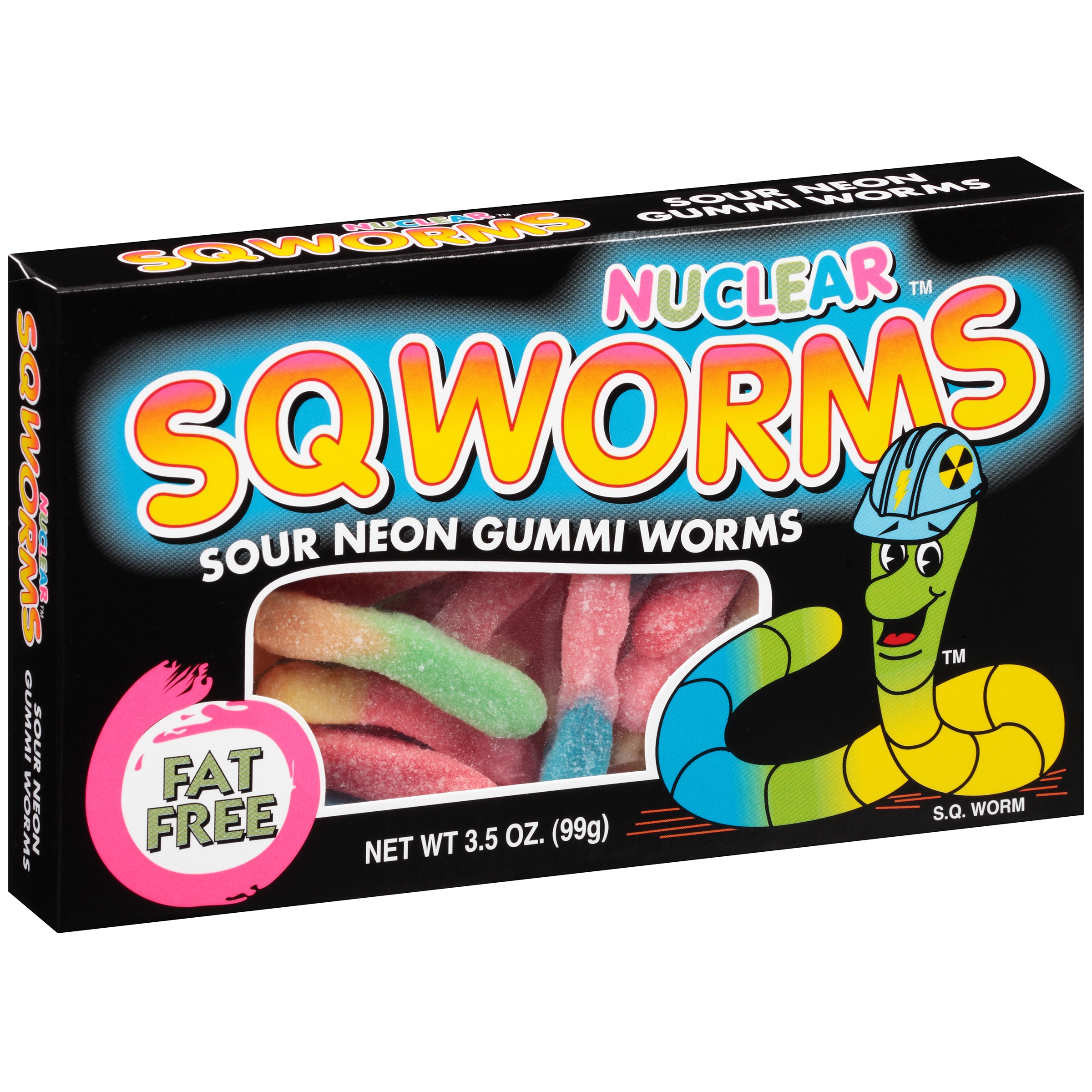 Sour Neon Gummi Worms Candy