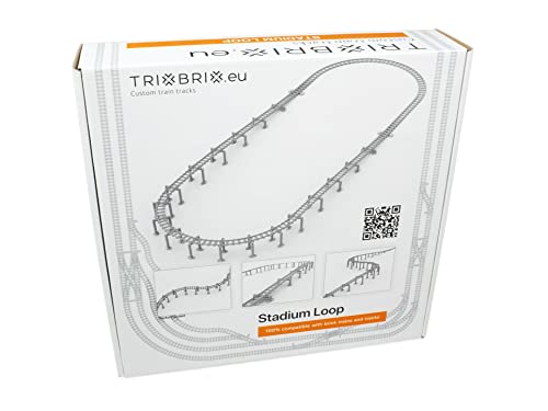 Trixbrix Stadium Loop Compatible with Lego Train 60197 60198 10277 60205 60238…