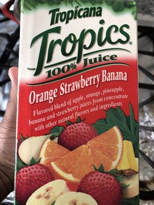 100% Juice, Orange Strawberry Banana