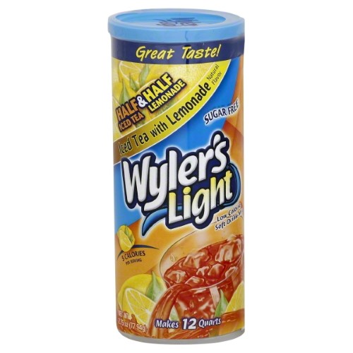 Diet info for Wyler's Light Half Iced Tea & Half Lemonade Drink Mix