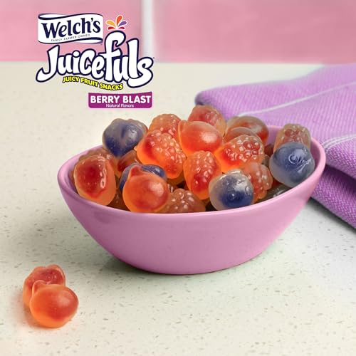 Welch S Juicefuls Juicy Fruit Snacks  Berry Blast  Fruit Gushers  Gluten Free  Sharing Size Bags  7 Oz (Pack of 1) thumbnail