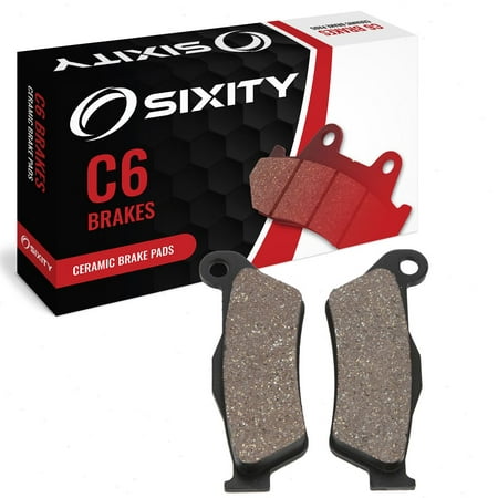 Sixity C6 Rear Ceramic Brake Pads Compatible with BMW R1150GS Evo R21A 0441 0492 2001-2004 Complete Set