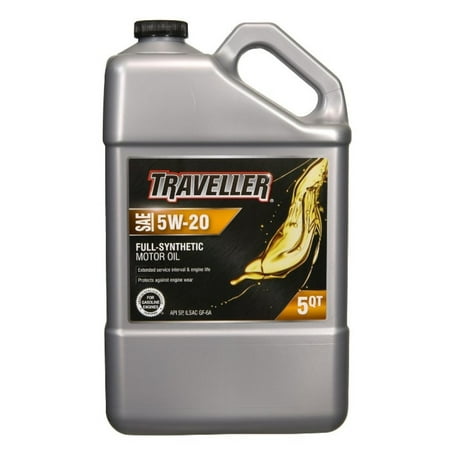 Traveller 1636294 Full-Synthetic SAE 5W-20 Motor Oil 5 Qt.
