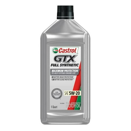 Castrol 15E72D GTX Full Synthetic 5W-20 Motor Oil 1 Qt.