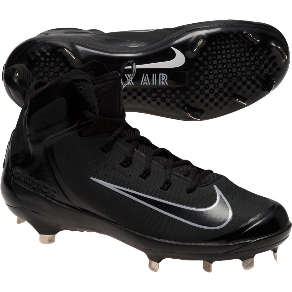 Nike Mens Alpha Huarache Elite Metal Cleats Beige/Brown 10