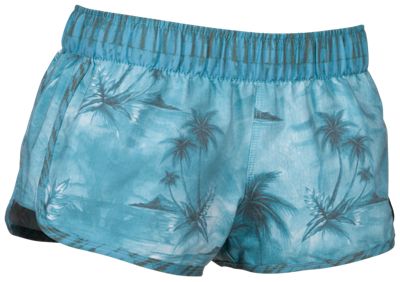 Salt Life Island Vintage Wash Volley Board Shorts for Ladies - Teal - L