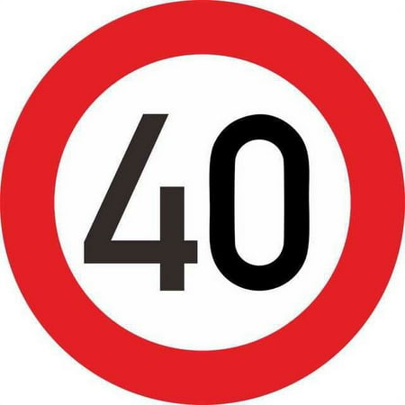 QWZNDZGR High Quality Fashion Car Sticke Decalr Speed Limit 10 20 30 40 50 60 70 80 90 Km/h for Various Car Decoration