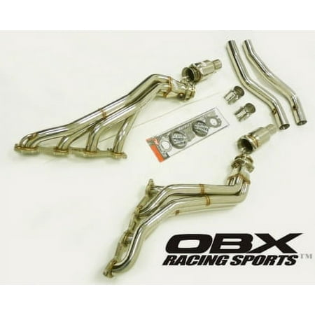 OBX Catted Header Fits for 2005 Thur 2021 Chrysler 300 05-08 Magnum 06-23 Charger 5.7L 6.1L HEMI 09-23 Dodge Challenger R/T W/ 5.7L/6.1L HEMI