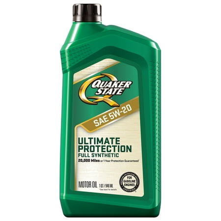 Quaker State Ultimate Protection Full Synthetic 5W-20 Motor Oil  1 Quart