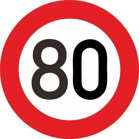 QWZNDZGR High Quality Fashion Car Sticke Decalr Speed Limit 10 20 30 40 50 60 70 80 90 Km/h for Various Car Decoration