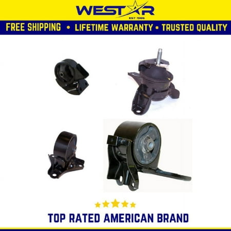 Motor & Trans Mount 4PCS Set Compatible for 2005-2010 Hyundai Tucson/ Kia Sportage 2.7L Replaces 9306 9338 9368 9378