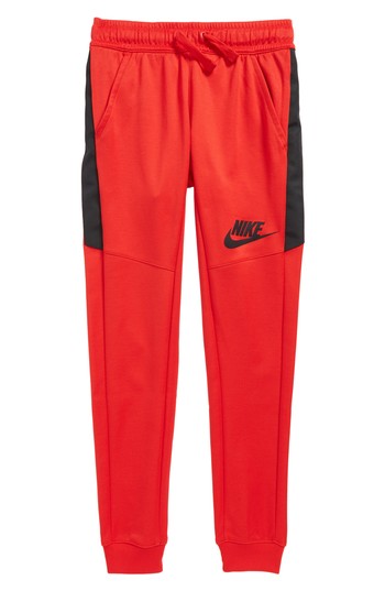 Boy's Nike Sportswear Tribute Track Pants, Size M (10-12) - Red