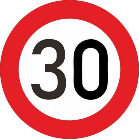 QWZNDZGR High Quality Fashion Car Sticke Decalr Speed Limit 10 20 30 40 50 60 70 80 90 Km/h for Various Car Decoration