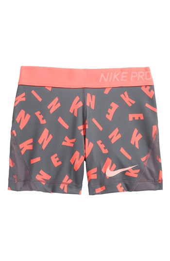 Girl's Nike Pro Dry Shorts, Size M (10-12) - Grey