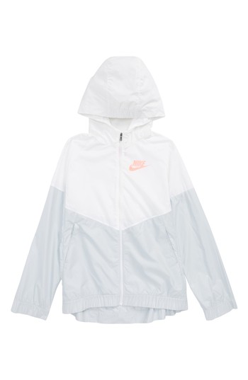 Girl's Nike Sportswear Windrunner Jacket, Size M (10-12) - White