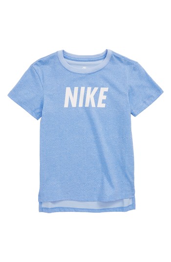 Girl's Nike Sportswear Graphic Tee, Size M (10-12) - Blue