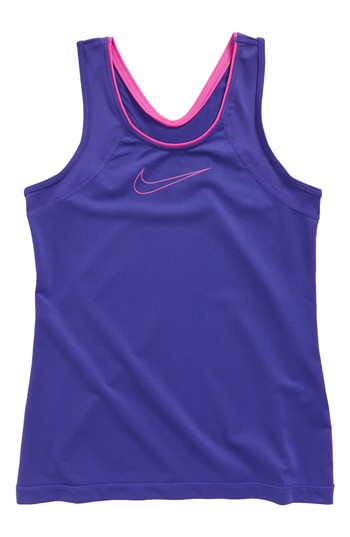 Girl's Nike Pro Training Tank, Size M (10-12) - Purple