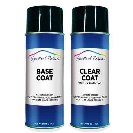 Spectral Paints Compatible/Replacement for Ford 6755 Medium Saddle Pearl: 12 Oz. Base & Clear Touch-up Spray Paint