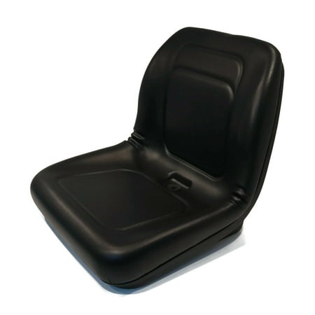 The ROP Shop Black High Back Bucket Seat for John Deere 70  125  240  7775  8875 Skid Steers