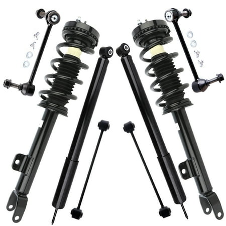 CCIYU Complete Struts Shock Absorbers Front Quick Complete Struts Rear Shocks Absorber Stabilizer Bar Link 2012-2017 for Dodge Challenger 5797 172665 