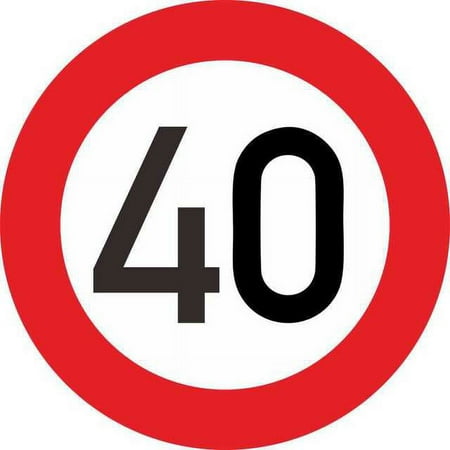 QWZNDZGR High Quality Fashion Car Sticke Decalr Speed Limit 10 20 30 40 50 60 70 80 90 Km/h for Various Car Decoration