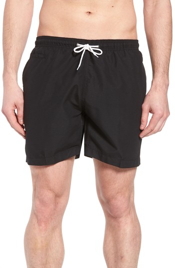 Men's Trunks Surf & Swim 'San O' Volley Swim Shorts, Size X-Large - Black