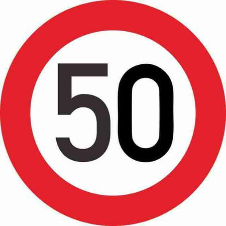 QWZNDZGR High Quality Fashion Car Sticke Decalr Speed Limit 10 20 30 40 50 60 70 80 90 Km/h for Various Car Decoration