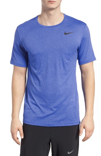 Nike M NK BRT TOP SS HPR DRY, 10 | SZKOLENIE MCZYZN | MCZYZNA | TOP Z KRTKIM RKAWEM | BURGUNDY CRUSH / RED CRUSH / BLACK | XL