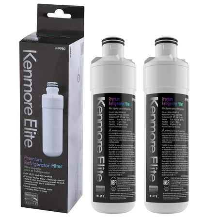 2 Packs Kenmore 9980 Replacement Refrigerator Water Filter  Compatible with LT1000PC/PCS  LT1000PC MDJ64844601  ADQ747935 ADQ74793504  Kenmore 46-9980