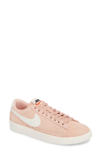 Women's Nike Blazer Low Sneaker, Size 10 M - Coral