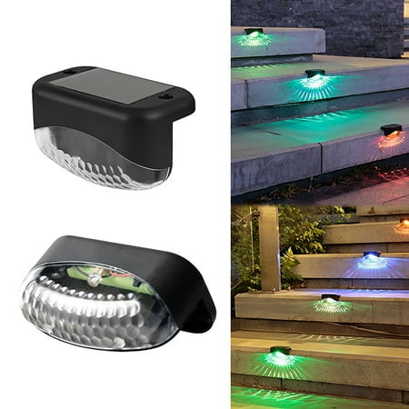 Giyblacko Garden LampsLED Solar Lamp Path Staircase Outdoor Wall Light Water Drop Lamp Solar Step Lights OutdoorLED Solar Fence Lights for Patio Stair