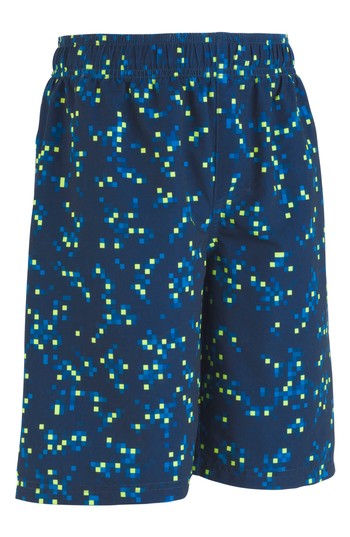 Toddler Boy's Under Armour Digi Camo Volley Shorts, Size 3T - Blue