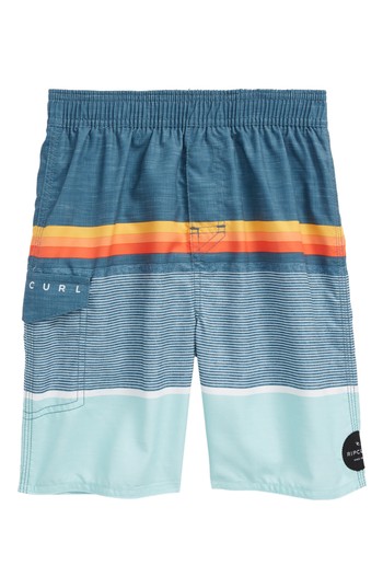 Toddler Boy's Rip Curl Rapture Layday Volley Shorts, Size 3T - Blue