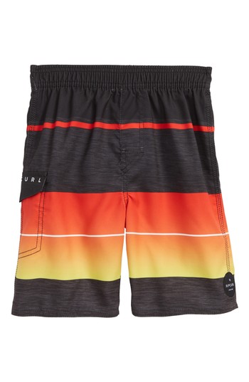 Toddler Boy's Rip Curl Mirage Eclipse Volley Shorts, Size 4T - Pink