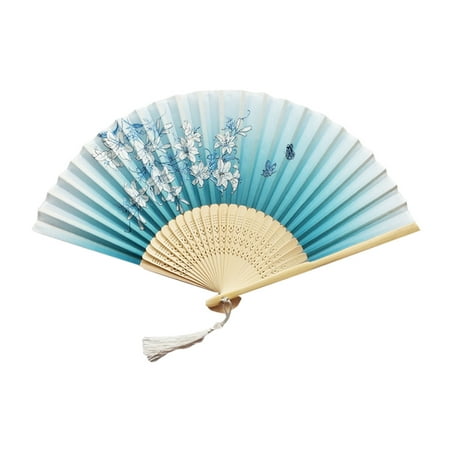FNGZ Fans Clearance Promo Folding Fans Handheld Fans Bamboo Fans Women S Hollowed Bamboo Hand Holding Fan