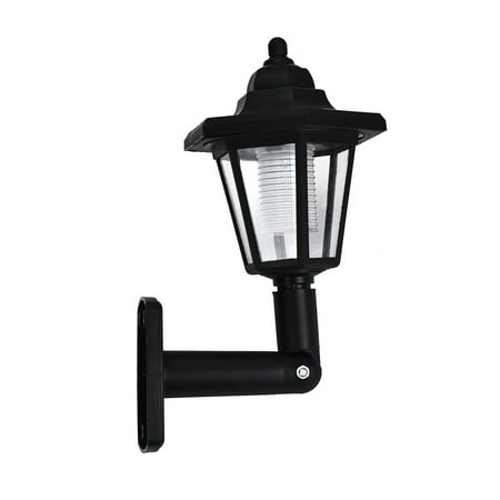 FNGZ LED Light Clearance Promo Power Way Garden Light Lamp Outdoor LED Path Wall Solar Fence Mount LED Light Black