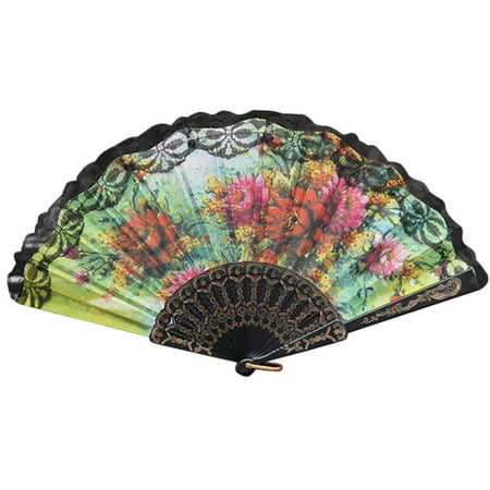 FNGZ Fans Clearance Promo Chinese Style Lace Hand Held Folding Fan Dance Party Wedding Decor