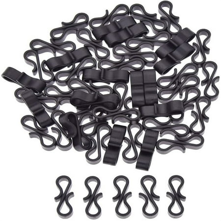 FNGZ Hooks Clearance Promo Hanging Securing Wedding S 50pcs Gutter Lights Shaped Outdoor for Black Hooks Tools & Home Improvement