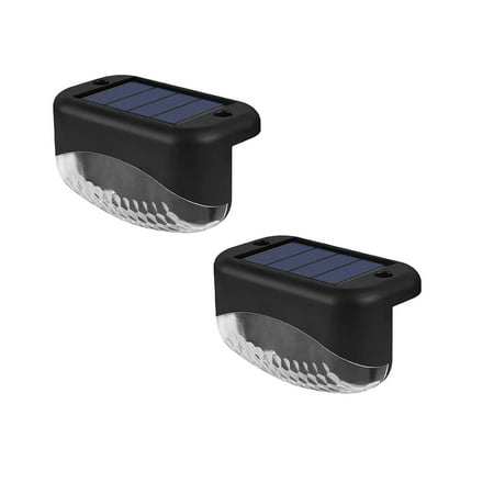 2 PCS LED Solar Lamp Path Staircase Outdoor Wall Light Water Drop Lamp Solar Step Lights OutdoorLED Solar Fence Lights for Patio Stairs Yard Garden St