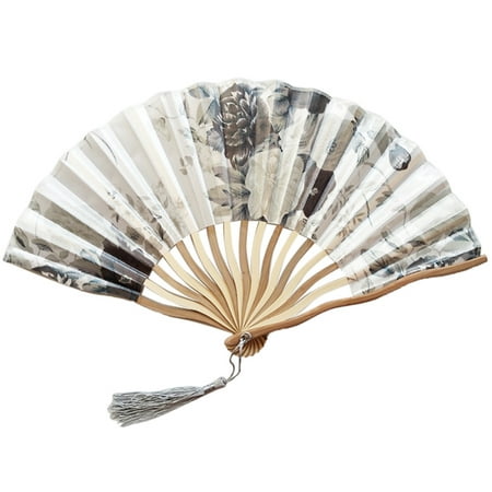 FNGZ Fans Clearance Promo Chinese Style Hand Held Fan Bamboo Paper Folding Fan Party Wedding Decor