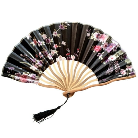FNGZ Fans Clearance Promo Chinese Style Hand Held Fan Bamboo Paper Folding Fan Party Wedding Decor
