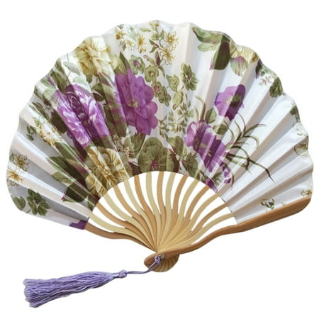 FNGZ Fans Clearance Promo Chinese Style Hand Held Fan Bamboo Paper Folding Fan Party Wedding Decor