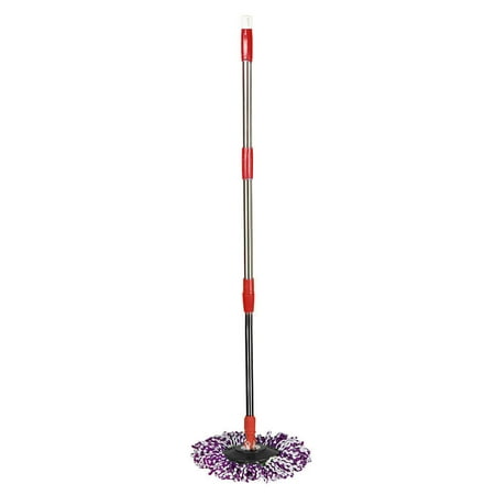 FNGZ Other Cleaning Supplies Clearance Promo Spin Mop Pole Handle Replacement for Floor Mop 360 No Foot Pedal Version Red Black