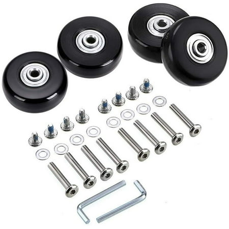 FNGZ Drill Bits & Accessories Clearance Promo Bearings Wheels Wheels Caster Replacement Rubber Swivel Suitcase Luggage Tools & Home Improvement Black