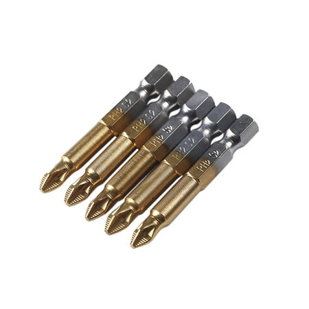 FNGZ Drill Bits & Accessories Clearance Promo 10Pcs 1/4 Hex Shank Magnetic Non-slip PH2 Phillips Cross Head Screwdriver Bit
