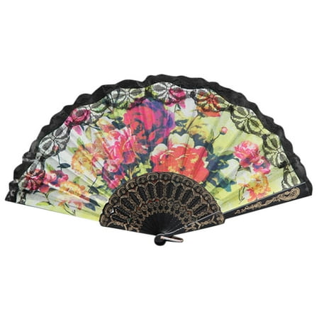 FNGZ Fans Clearance Promo Chinese Style Lace Hand Held Folding Fan Dance Party Wedding Decor