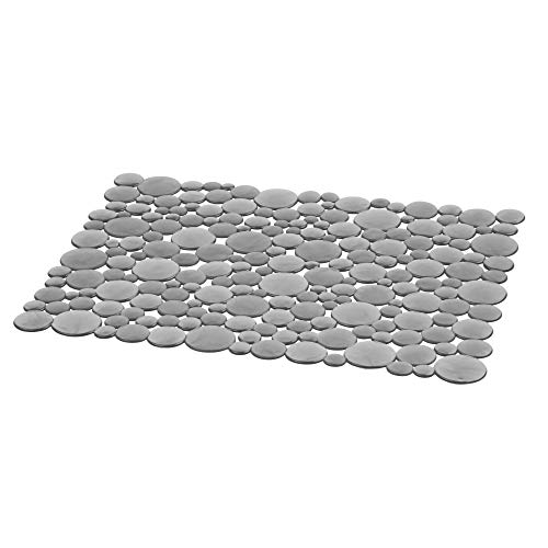 IDesign 9253 InterDesign Bubbli Kitchen Sink Protector Mat-Large, Graphite thumbnail