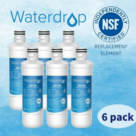 Waterdrop LT1000PC ADQ747935 MDJ64844601 Refrigerator Water Filter  Replacement for LG® LT1000P®  ADQ74793501  ADQ74793502  Kenmore 46-9980  9980  P