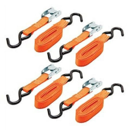 Keeper Keeper - 5105 - 1 in. W X 10 Ft. L Orange Tie Down Strap 300 Lb. - 4/Pack